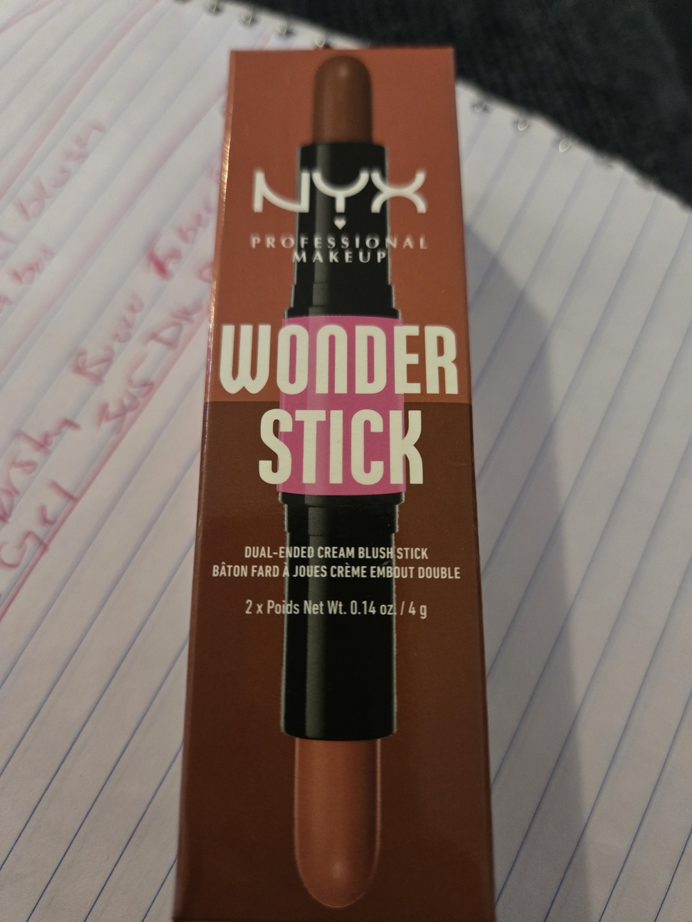 NYX Wonder Stick Dual-Ended Cream Blush — Brown & Pink
